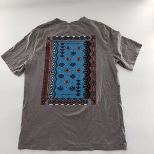 Scotch & Soda Asphalt Gray Astec Pattern T Shirt Short Sleeve Regular Fit Men’s